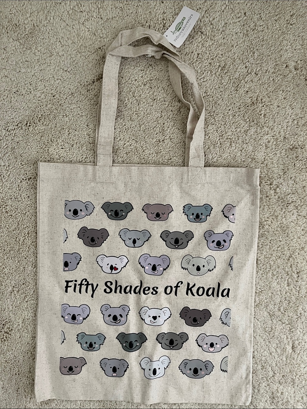 Fifty Shades of Koala Canvas Tote Bag